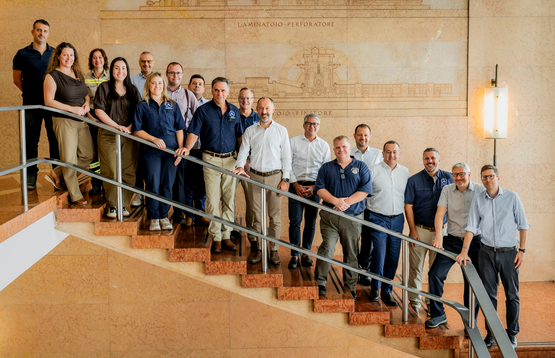 PHMSA representatives at a manufacturing facility in Italy