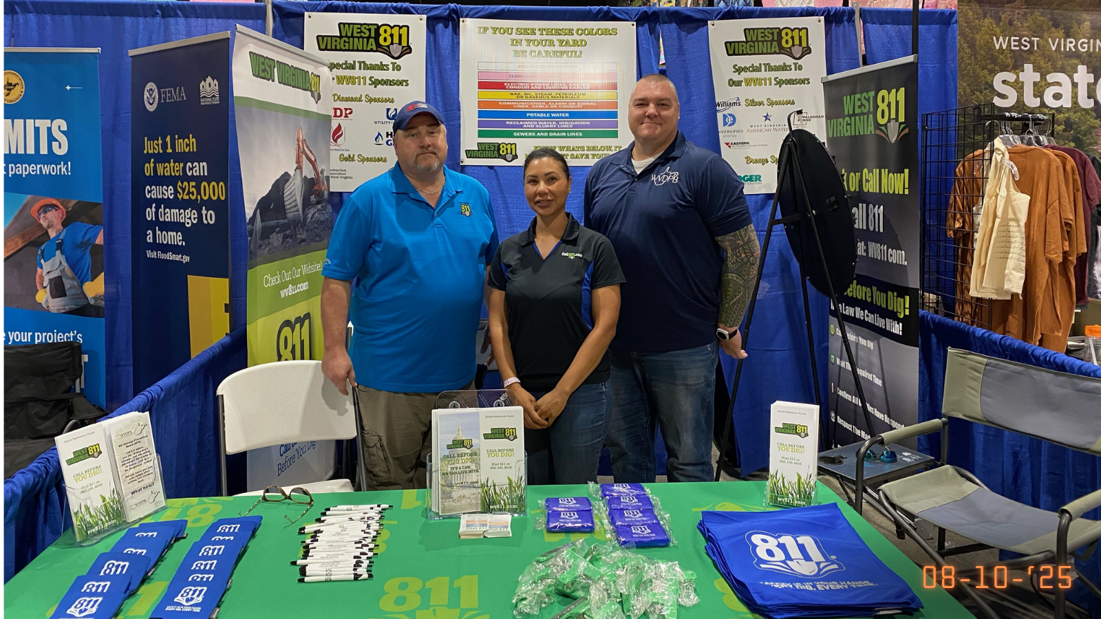 Photo of the PHMSA team at the 100th Annual West Virginia State Fair
