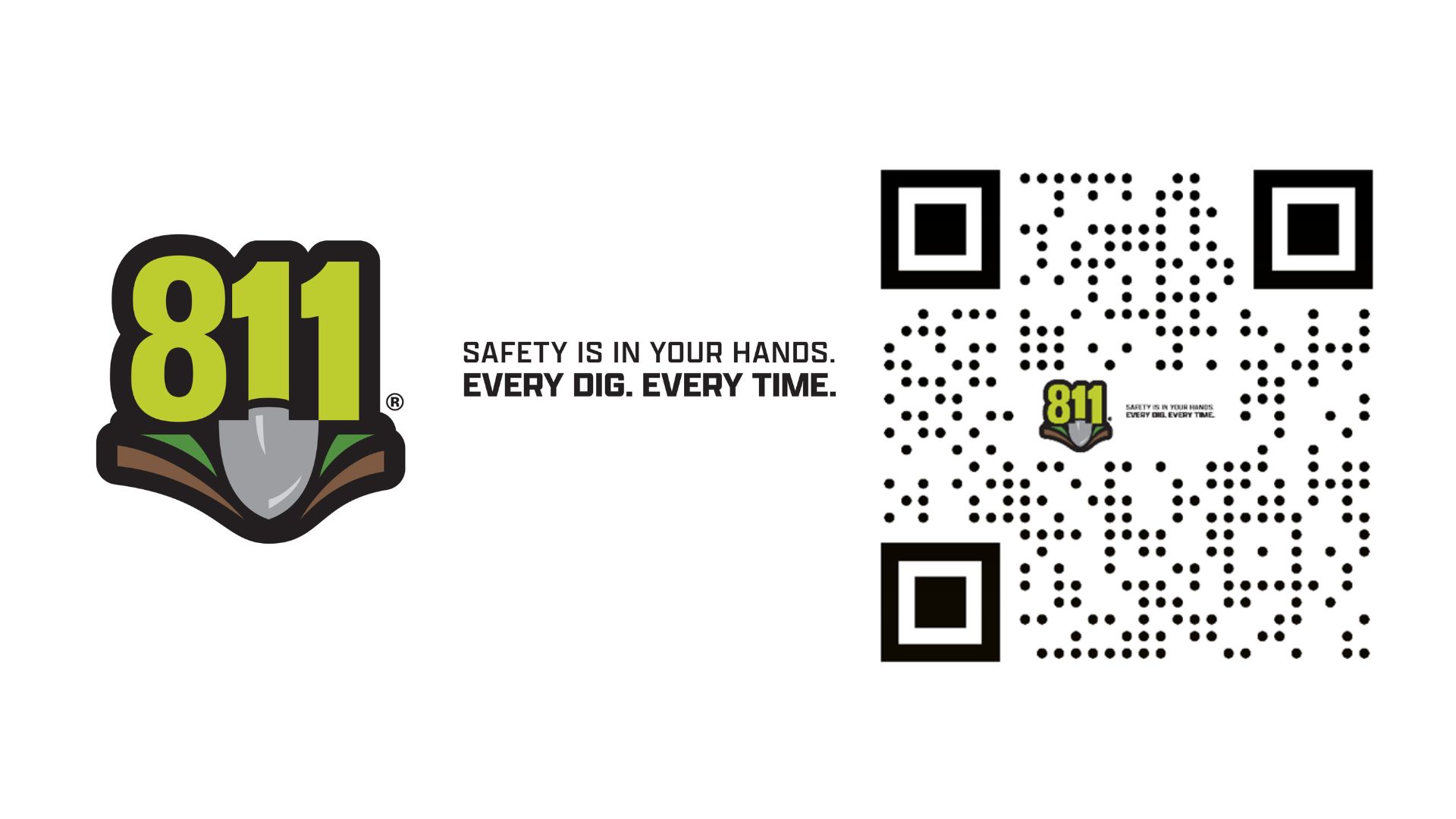 Image of the 811 and QR Code for 811
