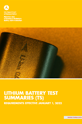 Lithium Battery Test Summaries (TS) cover image