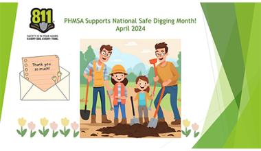 PHMSA Would Like to Thank the States for Supporting National Safe Digging Month